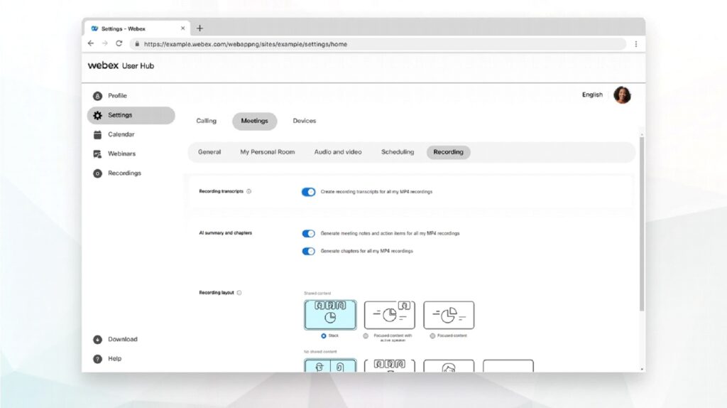 Recording a Webex Meeting as the Host | Sembly